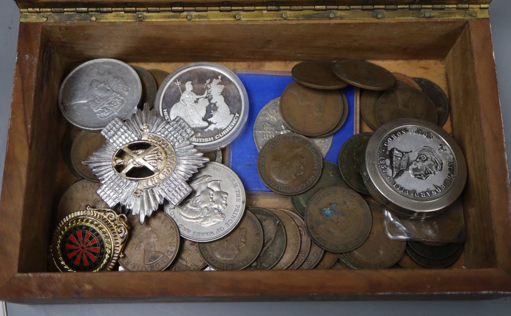 A box of coins